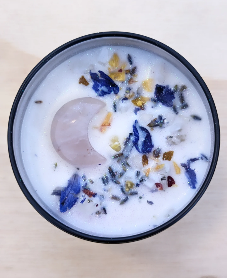 Crystal Moon Candle