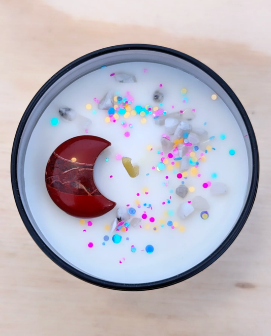 Crystal Moon Candle