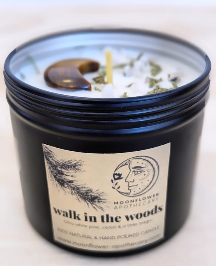 Crystal Moon Candle