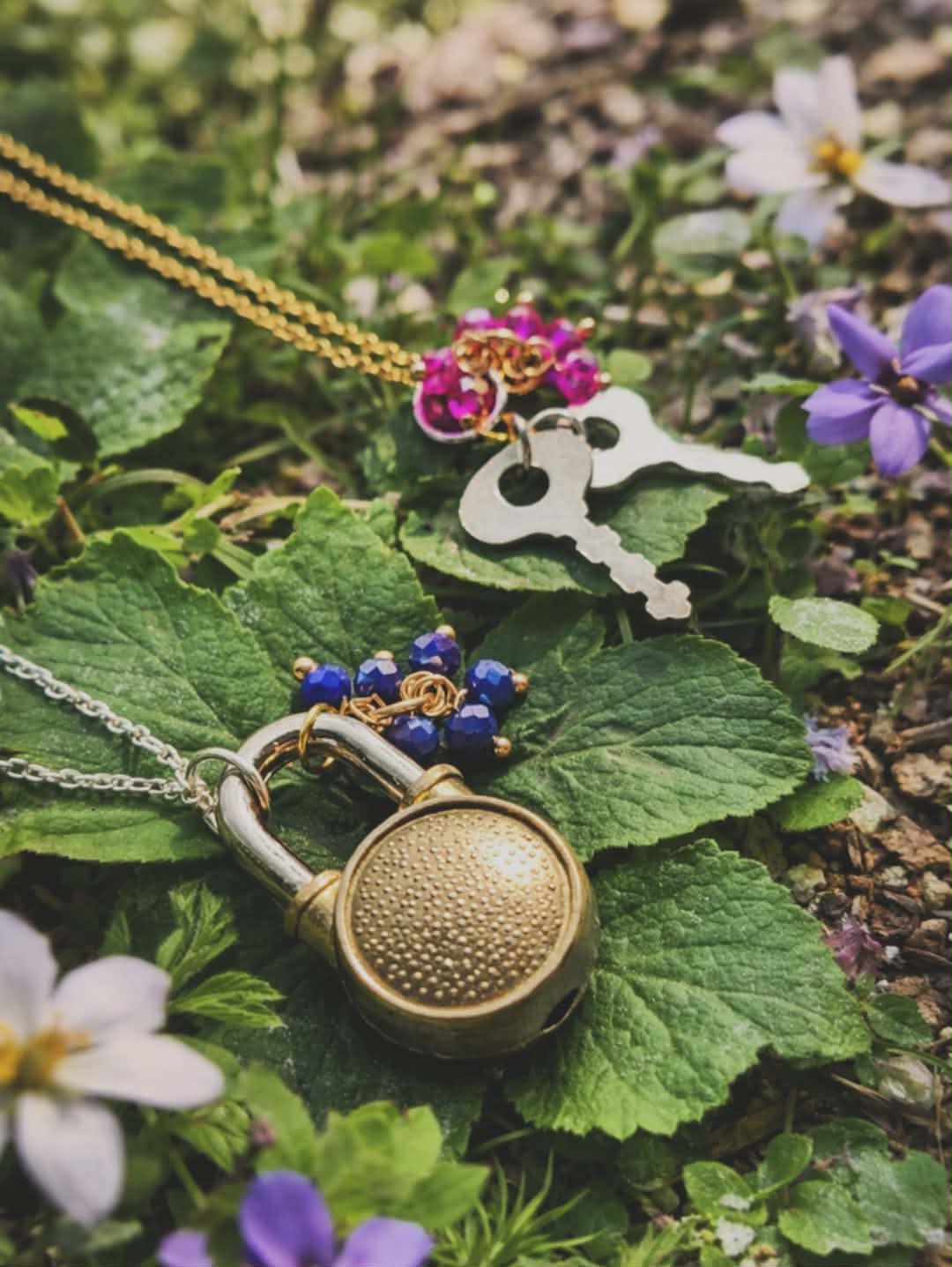 Lock & Key Pendants (Set)