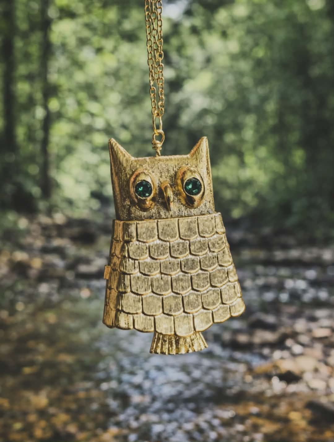 Moon Owl Locket