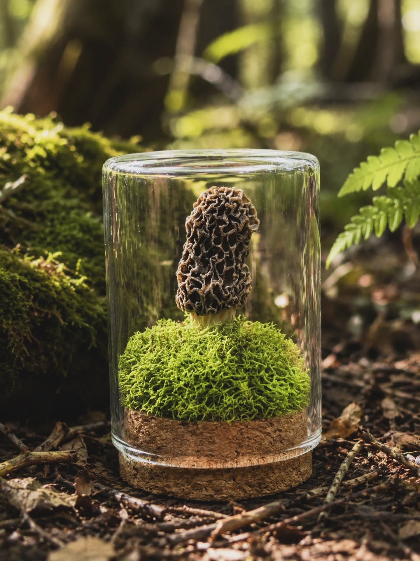 Mini Morel Terrarium #3