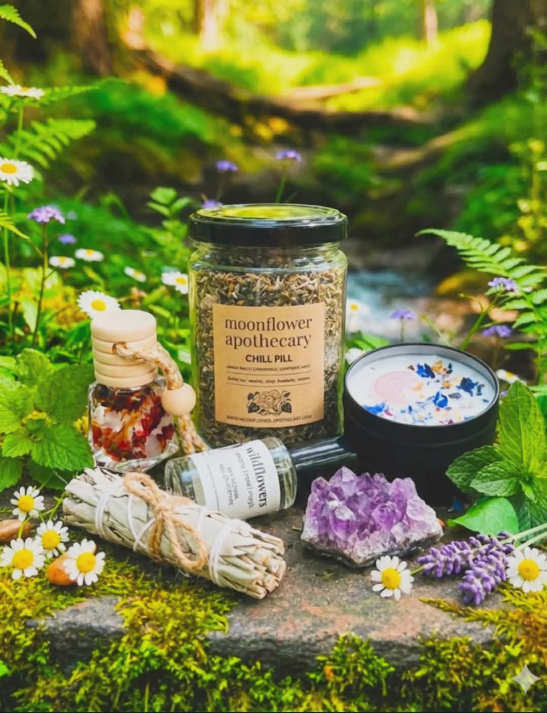 Moonflower Apothecary Gift Basket