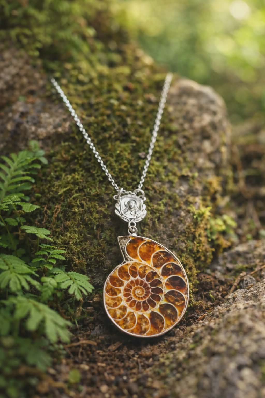 Protection Ammonite Necklace
