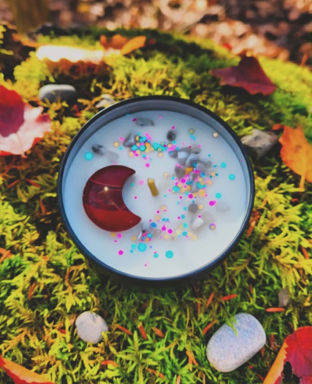 WHOLESALE | Crystal Moon Candles | 15-25pk