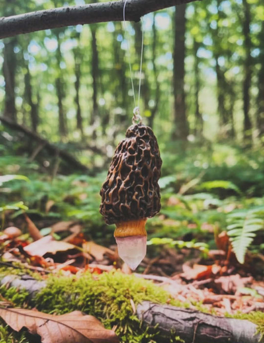 Morel Mushroom Pendant